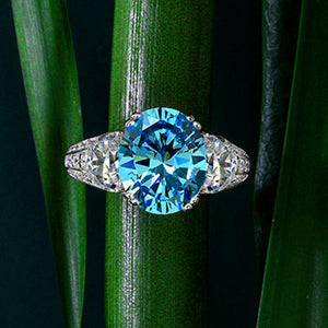 103【BETXEU】S925 3.5ct High Carbon Ring Oval 9x11 103【BETXEU】S925 3.5ct High Carbon Ring Oval 9x11