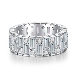 115【BETXEU】 S925 Stacking Ring with Zircon Stones 115【BETXEU】 S925 Stacking Ring with Zircon Stones