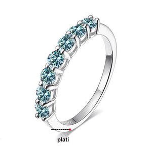165【BETXEU】S925 7 PRINCESS ring band colorful 165【BETXEU】S925 7 PRINCESS ring band colorful