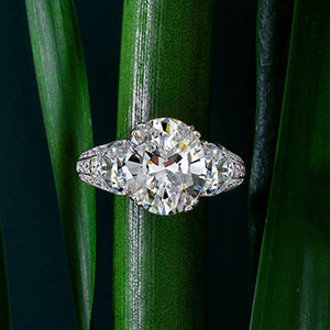 103【BETXEU】S925 3.5ct High Carbon Ring Oval 9x11 103【BETXEU】S925 3.5ct High Carbon Ring Oval 9x11