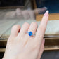 16 [BETXEU JEWELRY] H04 BLUE ICECUTTING S925 8A High carbon Ring collection