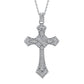 【BETXEU】S925 Cross High Carban Necklace