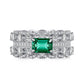 12 [BETXEU JEWELRY W] S925 High carbon Ring GREEN collection Daily