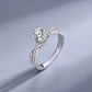 [BETXUE B48]  Moonlight S925 Moissanite Ring Set