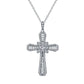 【BETXEU】S925 Cross High Carban Necklace