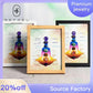 376 [BETXEU JEWELRY] Balancing chakras Crystal Photo Frame