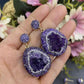 265 [BETXEU] S925 amethyst purple earrings