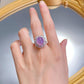 454【BETXEU】Violet New Age Ring S925