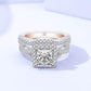 [BETXUE B46] city wall S925 8A zircon Ring city