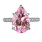 11 [BETXEU JEWELRY W]  High carbon Ring pink collection Engagement ring S925