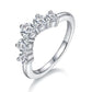 84 【BETXEU】Niche Design Full 8 Carat Moissanite Ring S925 18 K Go ld Plated