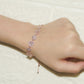 [BETXUE G18]  Pink flamingo heart bracelet