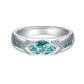 86【BETXEU】 The eye of horus Blue lake water Moissanite Blue-Green Marquise Cut 1 Carat S925 RING