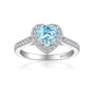 384 [BETXEU JEWELRY] LOVE YOU Heart-shape S925 Ring