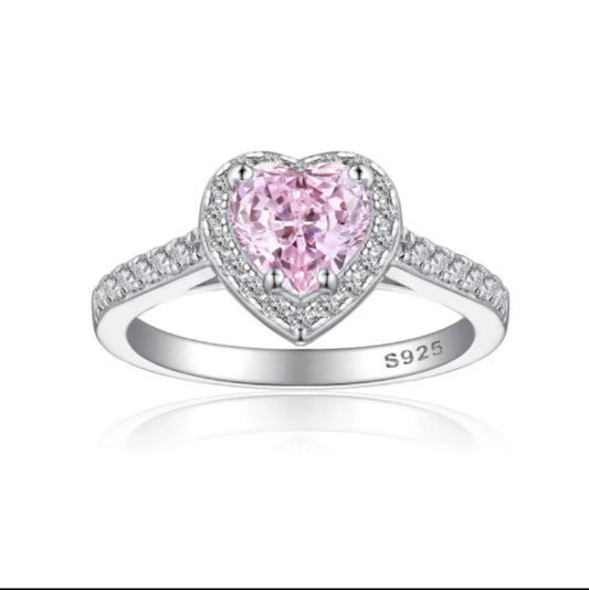 384 [BETXEU JEWELRY] LOVE YOU Heart-shape S925 Ring