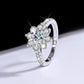 [BETXUE B27] Sunflower Moissanite Ring 1CT/2CT