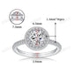 82【BETXEU】Luxury Round Moissanite Ring in 925 Sterling Silver