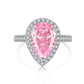 10 [BETXEU JEWELRY W]  Pink S925 8A High carbon Ring collection