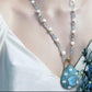 268【BETXEU】S925 sky blue ring/earrings/necklace/bracelet