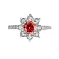 [BETXUE B27] Sunflower Moissanite Ring 1CT/2CT