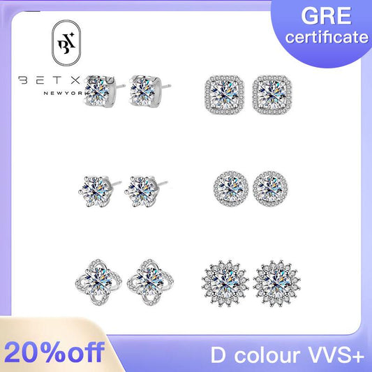 03 [BETXEU ] Classic moissanite S925 Earring collection