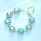 268【BETXEU】S925 sky blue ring/earrings/necklace/bracelet