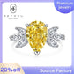 15 [BETXEU JEWELRY W] S925 High carbon Ring YELLOW collection Daily