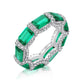 12 [BETXEU JEWELRY W] S925 High carbon Ring GREEN collection Daily