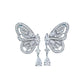 【BETXUE E13 】Sterling silver luxury butterfly earrings