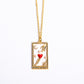 282 [BETXEU] Square Card Necklace