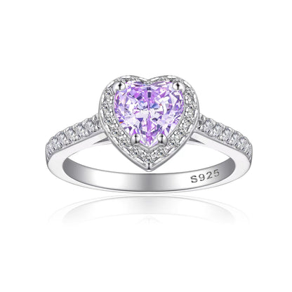 384 [BETXEU JEWELRY] LOVE YOU Heart-shape S925 Ring