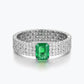 182 [BETXEU JEWELRY] Lady M Luxury Green S925 Ring