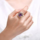 142【BETXEU】S925 Purple ring Elegant