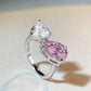 112【BETXEU】925 Adjustable Niche Design Light Luxury Style National Trend Heart-shaped Versatile Ring