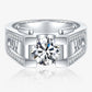 83【BETXEU】Ring for Men 1 CT-2 CT Moissanite Precision-Crafted 925 Silver