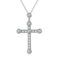 【BETXEU】S925 Cross High Carban Necklace