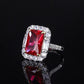 326 [BETXEU JEWELRY] Rich Lady Square S925 Ring