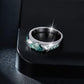 86【BETXEU】 The eye of horus Blue lake water Moissanite Blue-Green Marquise Cut 1 Carat S925 RING