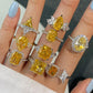 15 [BETXEU JEWELRY W] S925 High carbon Ring YELLOW collection Daily