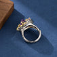 142【BETXEU】S925 Purple ring Elegant