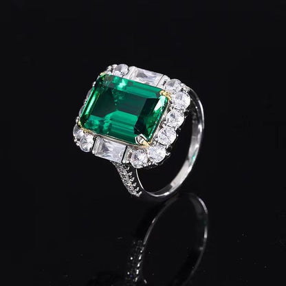 326 [BETXEU JEWELRY] Rich Lady Square S925 Ring