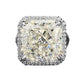 308[BETXEU]S925 Silver Billionaire's Dream 13*13 Ring for Women