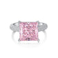 10 [BETXEU JEWELRY W]  Pink S925 8A High carbon Ring collection