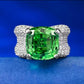 12 [BETXEU JEWELRY W] S925 High carbon Ring GREEN collection Daily