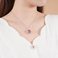 [BETXUE D21 ] Texture S925 Amethyst necklace