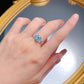 275 [BETXEU] S925 Light Sea Blue Ring