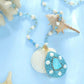 268【BETXEU】S925 sky blue ring/earrings/necklace/bracelet