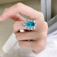 463【BETXEU】Eye of the Ocean Blue S925 Ring