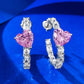 78【BETXEU】 Princess's dream pink heart ring S925 jewelry set