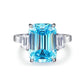 16 [BETXEU JEWELRY] H04 BLUE ICECUTTING S925 8A High carbon Ring collection